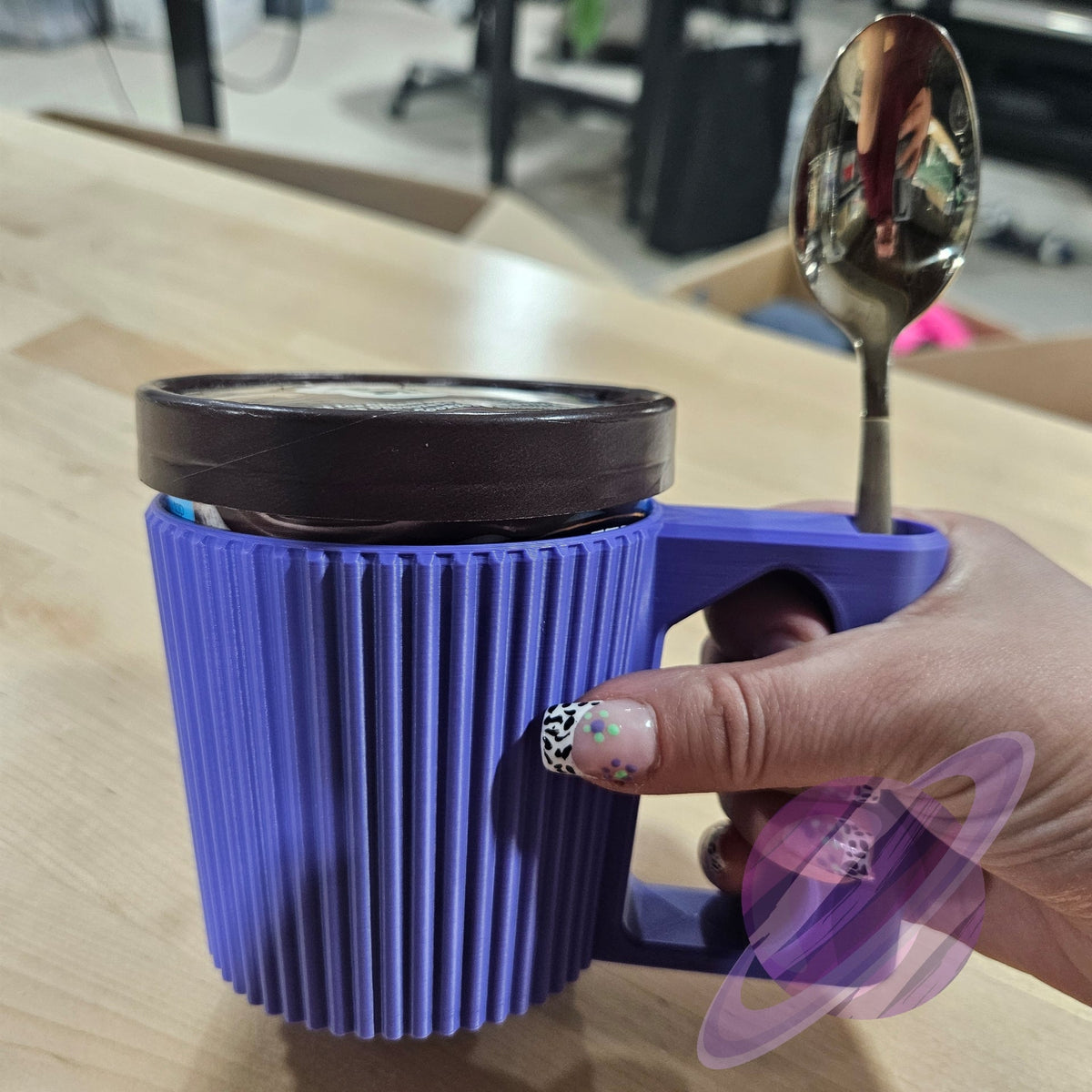 3D PRINTED ICE CREAM PINT HOLDER