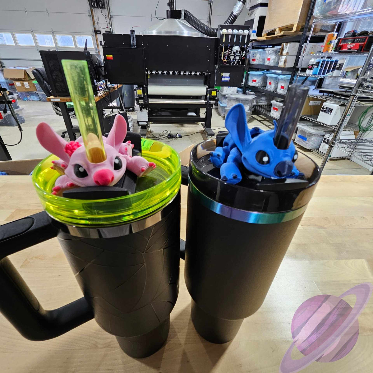 PINK ALIEN-3D PRINTED STRAW BUDDY