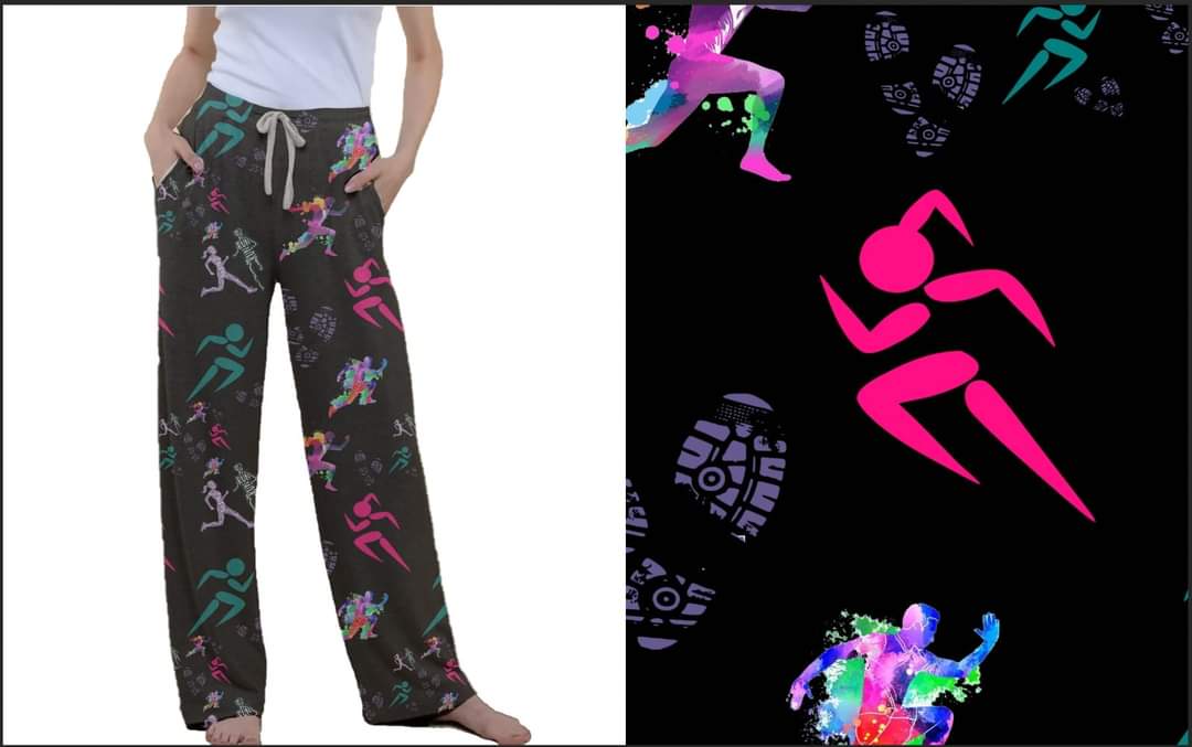 Runner capris and lounge pants with pockets