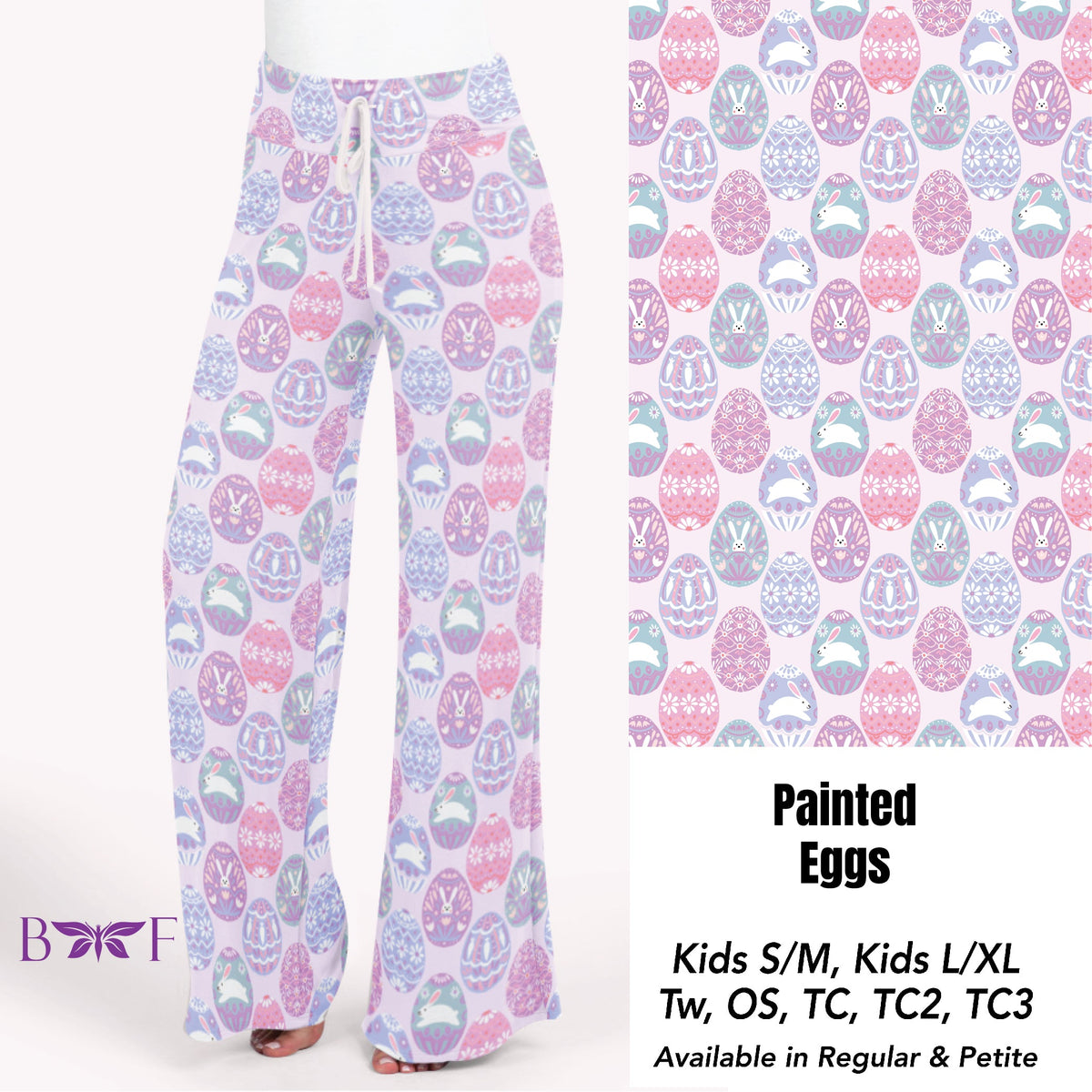 Painted Eggs skorts and kids leggings with pockets