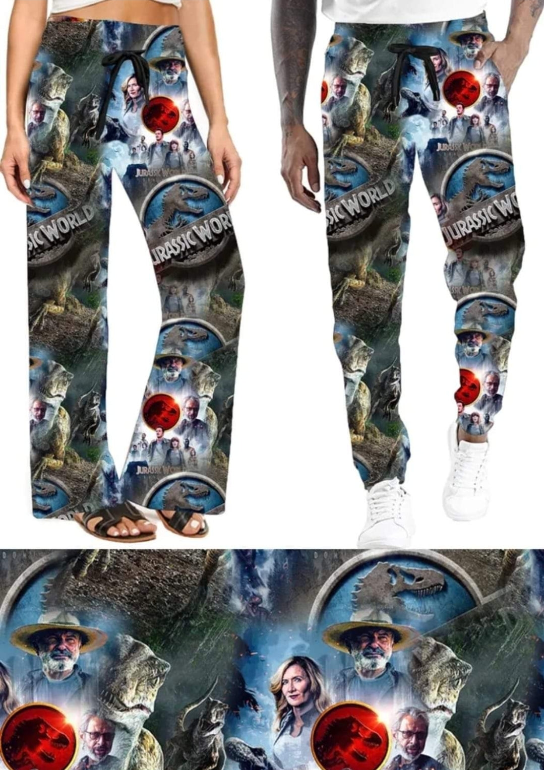 Dino Park Leggings, Capris, Joggers, and jogger Shorts 4" 7" with pockets