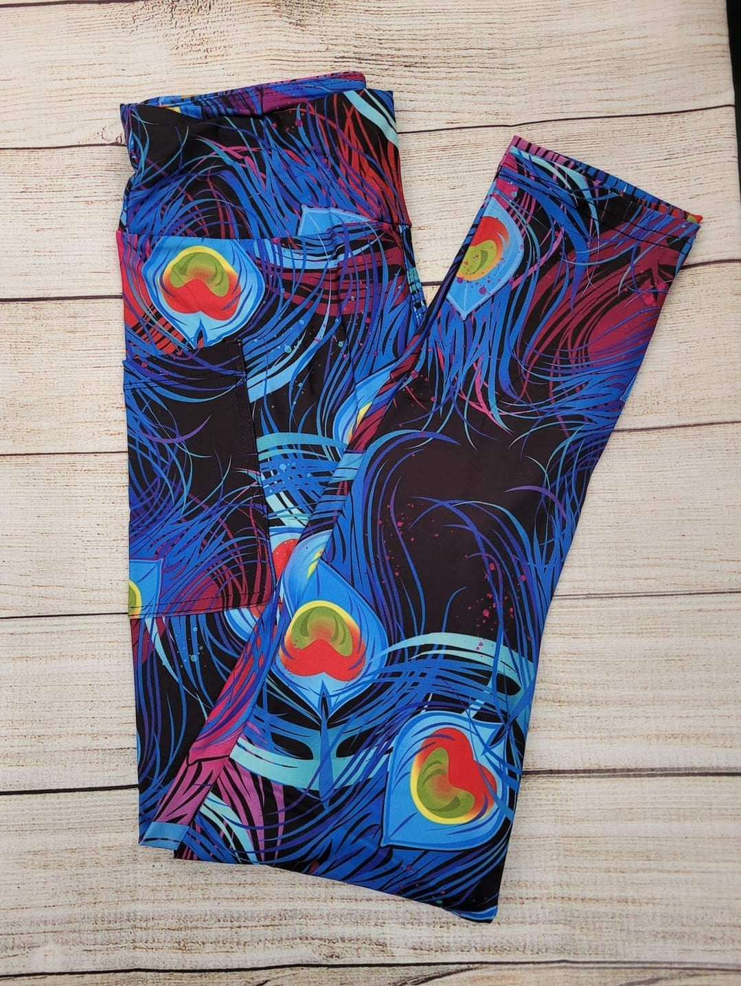Peacock leggings and lounge pants