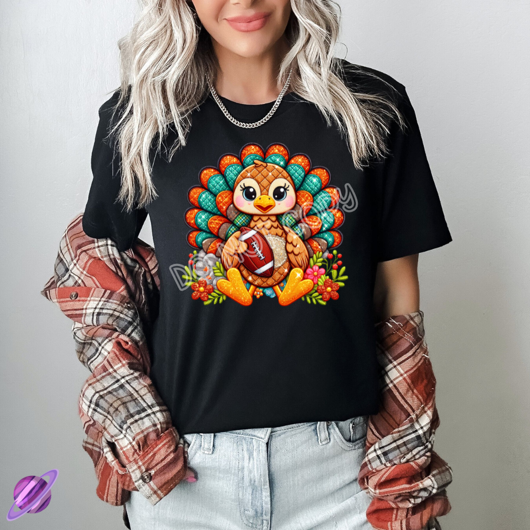 EMBROID FOOTBALL TURKEY TEE
