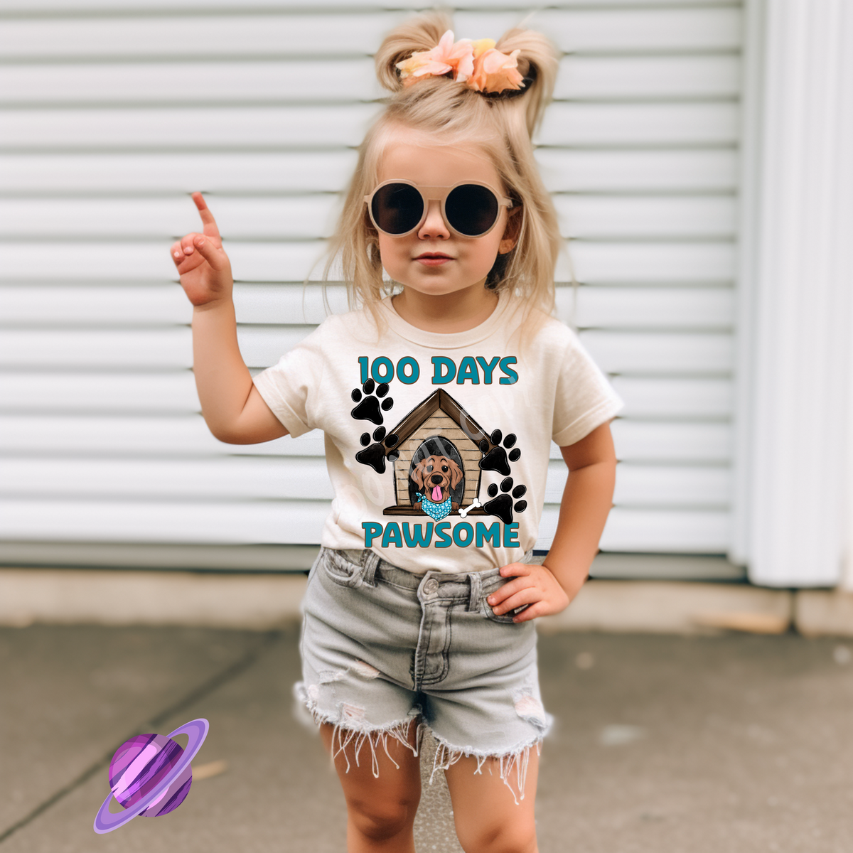 100 DAYS PAWSOME TEE