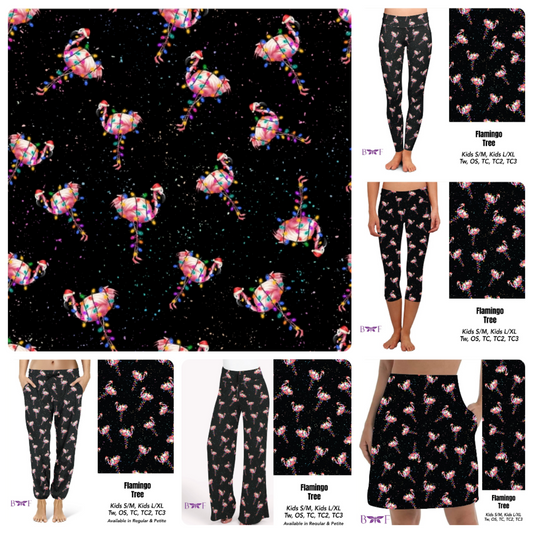 Flamingo Tree leggings, capris, and skorts with pockets