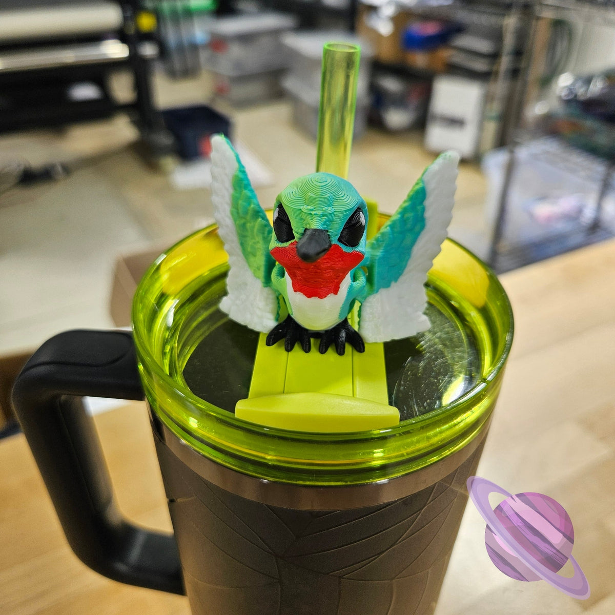 HUMMINGBIRD-3D PRINTED STRAW BUDDY