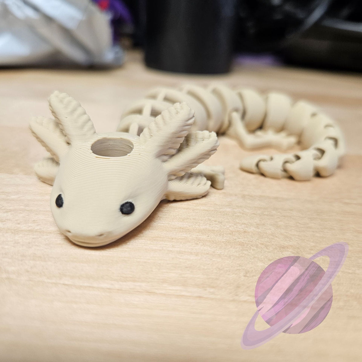 Axolotl- 3D PRINTED STRAW BUDDY
