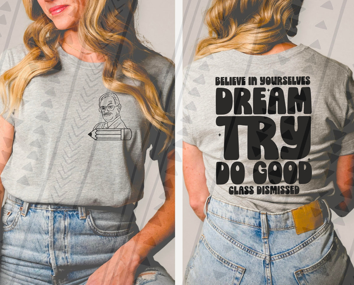 BELIEVE IN YOURSELF DOUBLE SIDED TEE