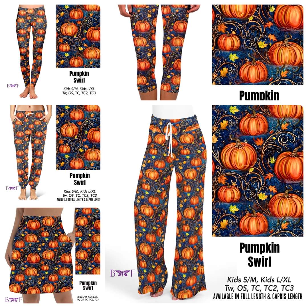 Pumpkin Swirl leggings with pockets