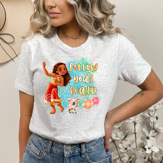 FOLLOW YOUR HEART - UNISEX TEE ADULTS/KIDS