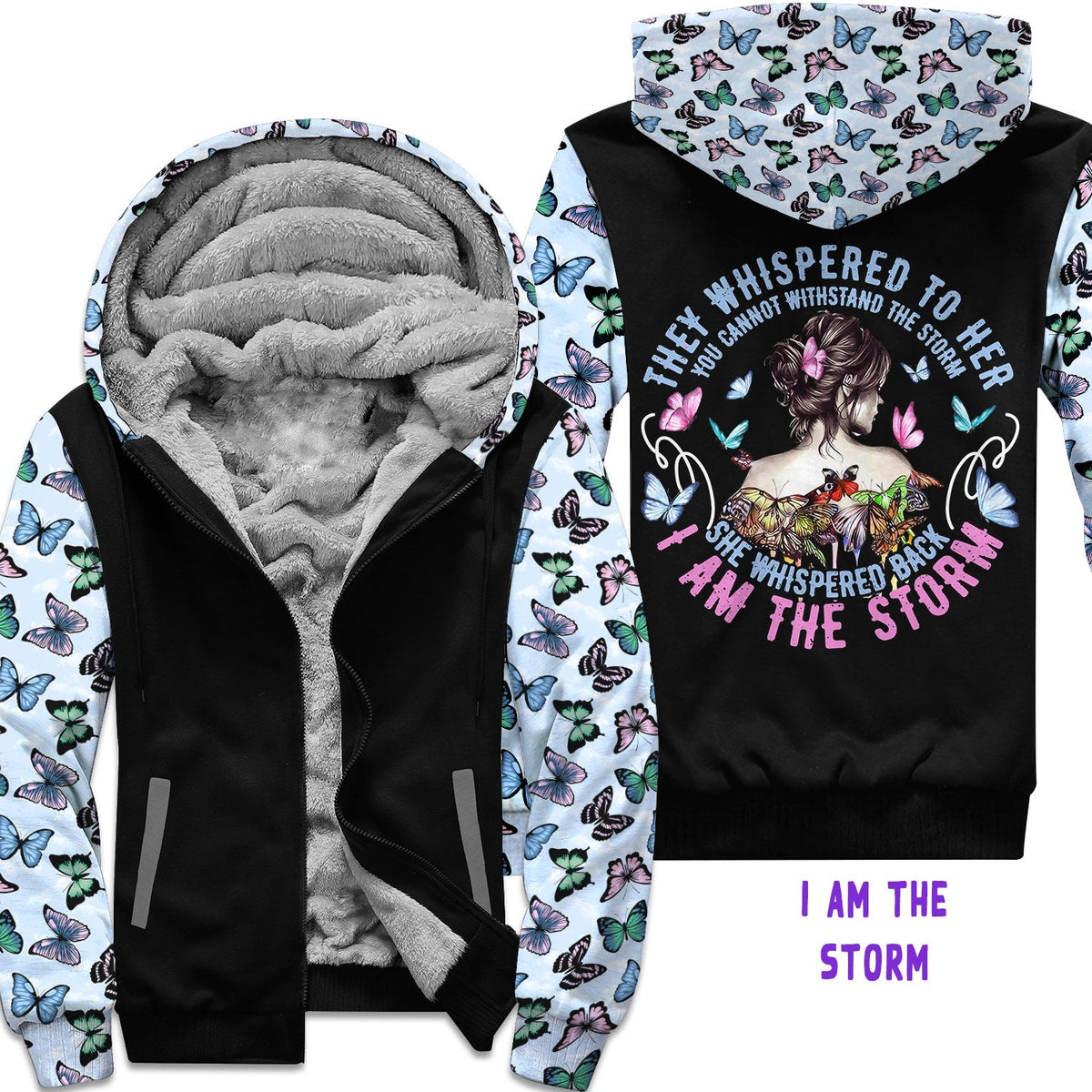 JACKET RUN 14-I AM THE STORM-FLEECE OR COTTON LINER-PREORDER CLOSING 12/16