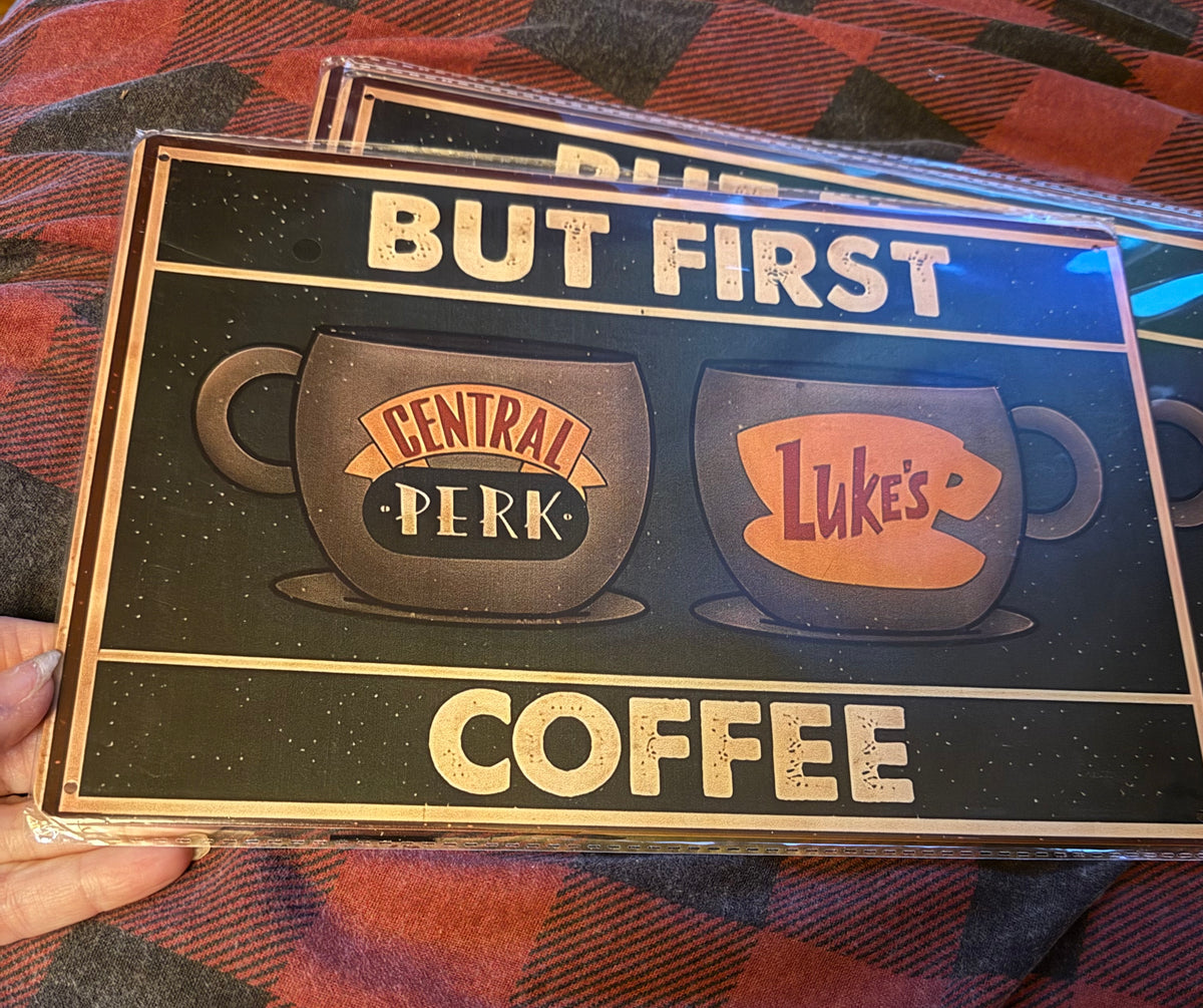 Coffee tin sign