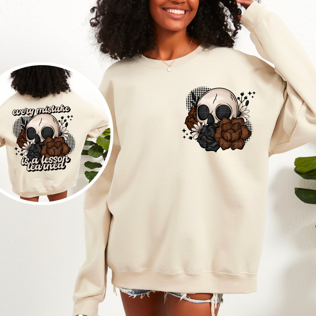 LESSON LEARNED SWEATSHIRT DOUBLE SIDED