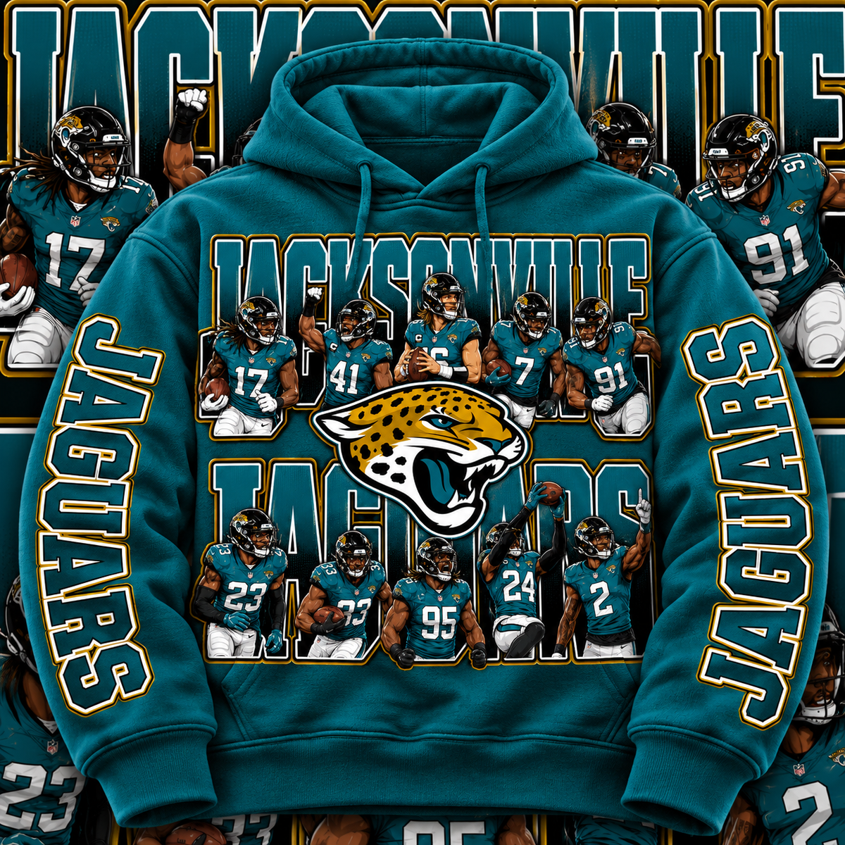 PRO FBALL HOODIE COLLECTION W/ SLEEVE PRINT GROUP 4