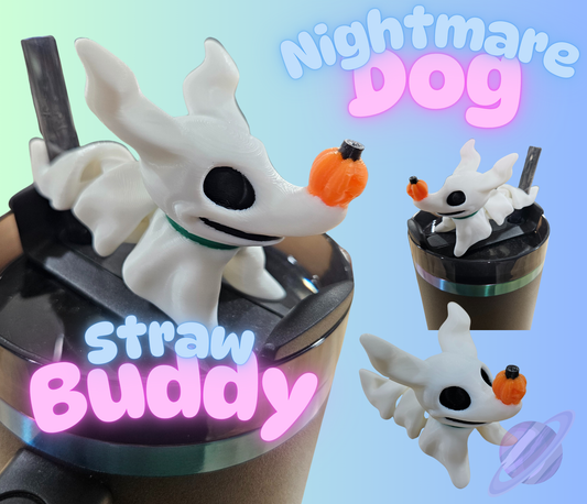 NIGHTMARE DOG-3D PRINTED STRAW BUDDY