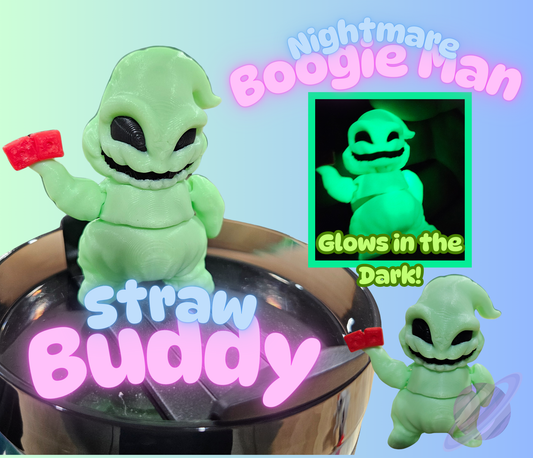 BOOGIE MAN-3D PRINTED STRAW BUDDY