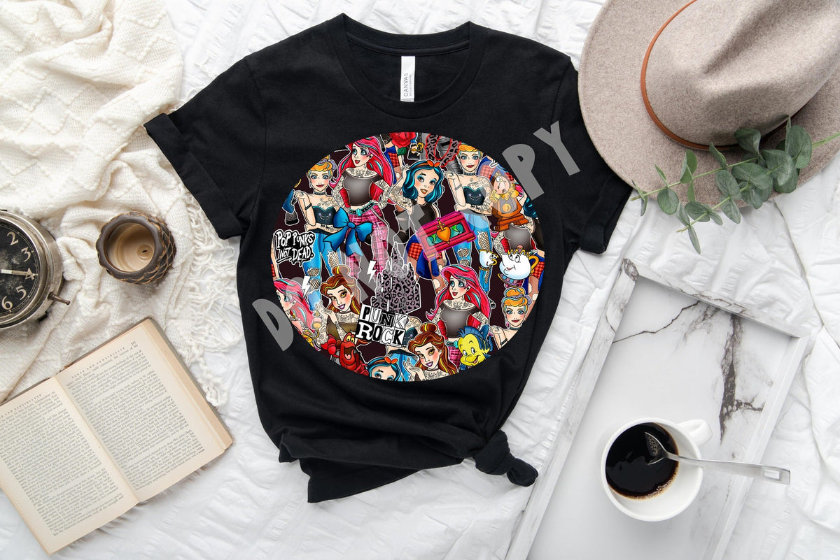 BATCH 68-PUNK PRINCESS UNISEX TEE ADULTS/KID