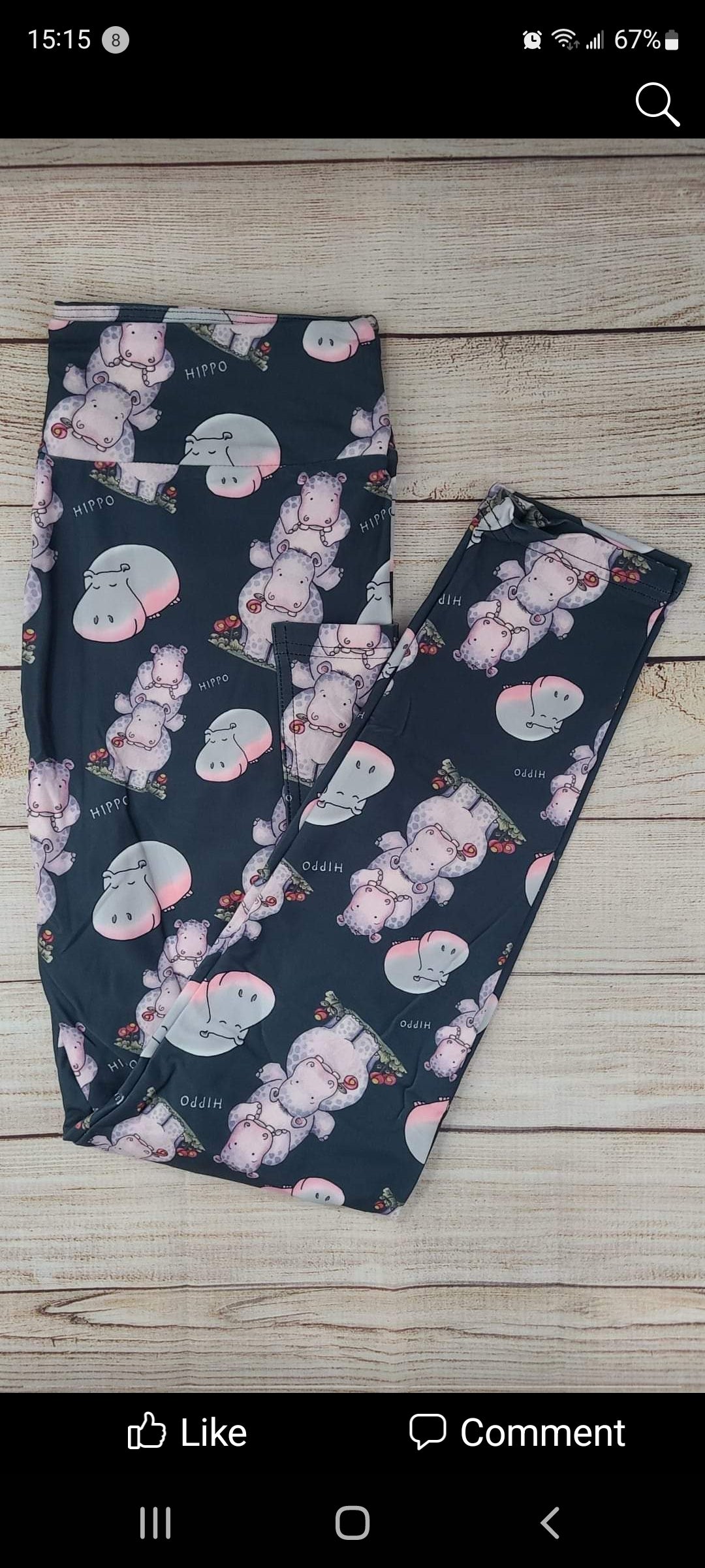 Hippos leggings, capris, lounge pants, and shorts