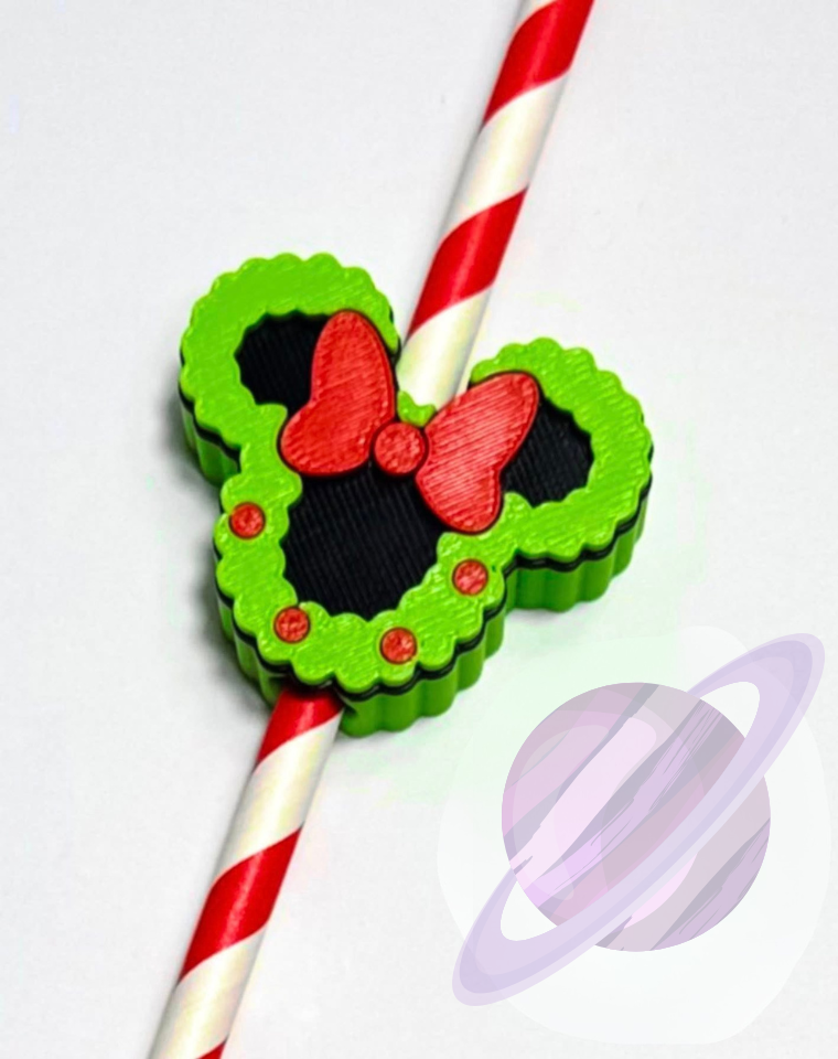 PEACE SANTA- 3D PRINTED STRAW CHARM