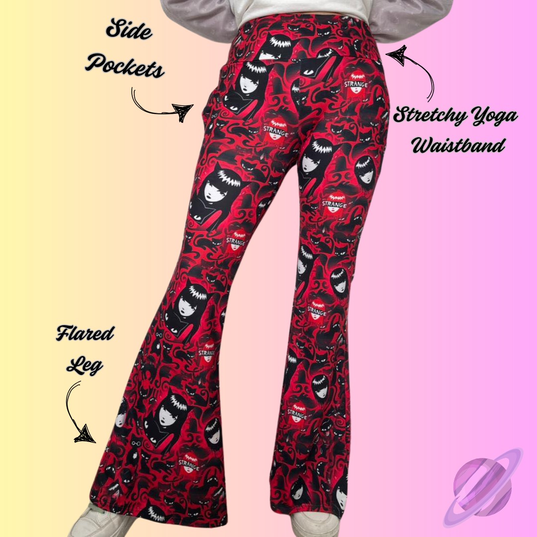 VINTAGE ROSE-PATTERN WAIST FLARE-PREORDER CLOSING 10/7