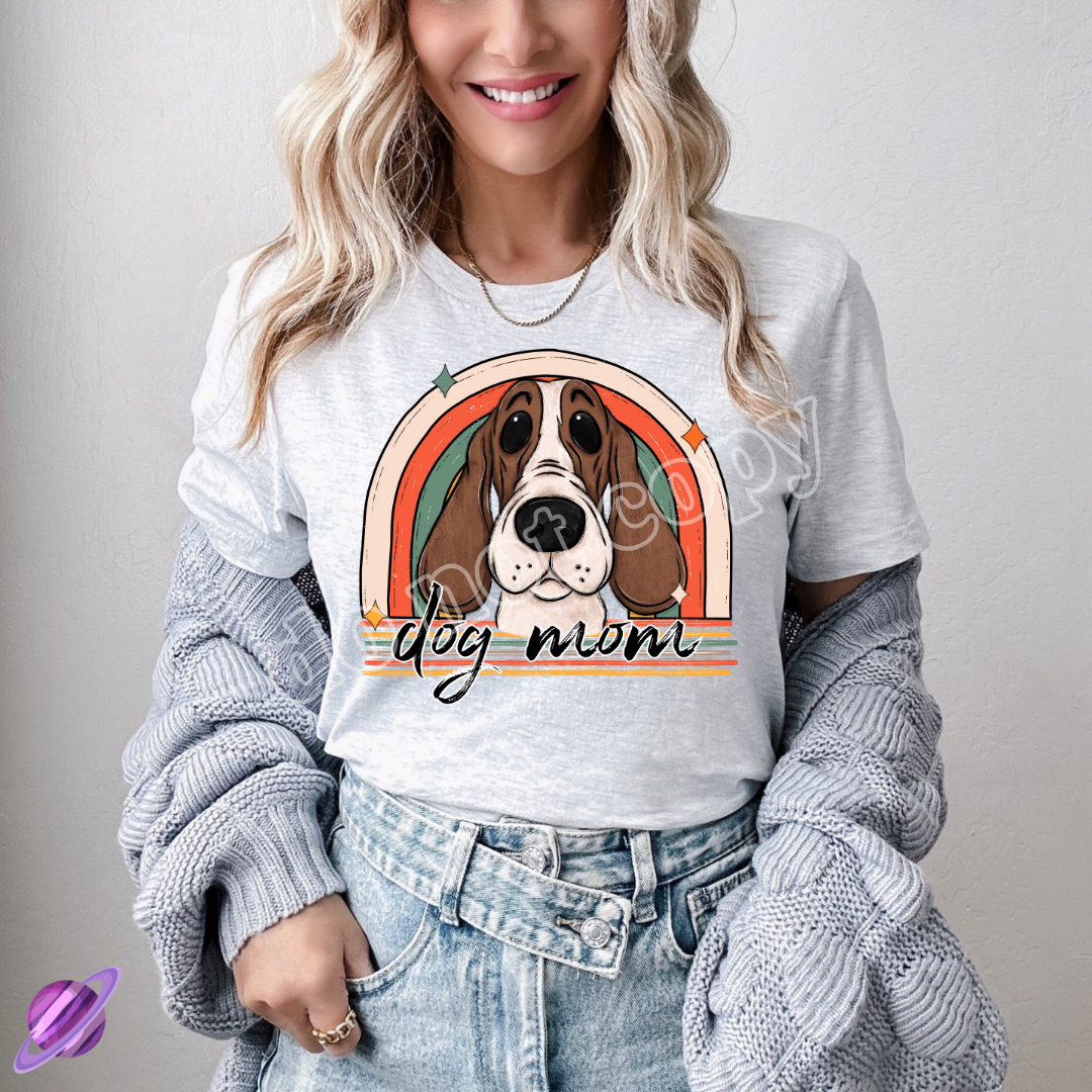 BASSET HOUND DOG MOM TEE