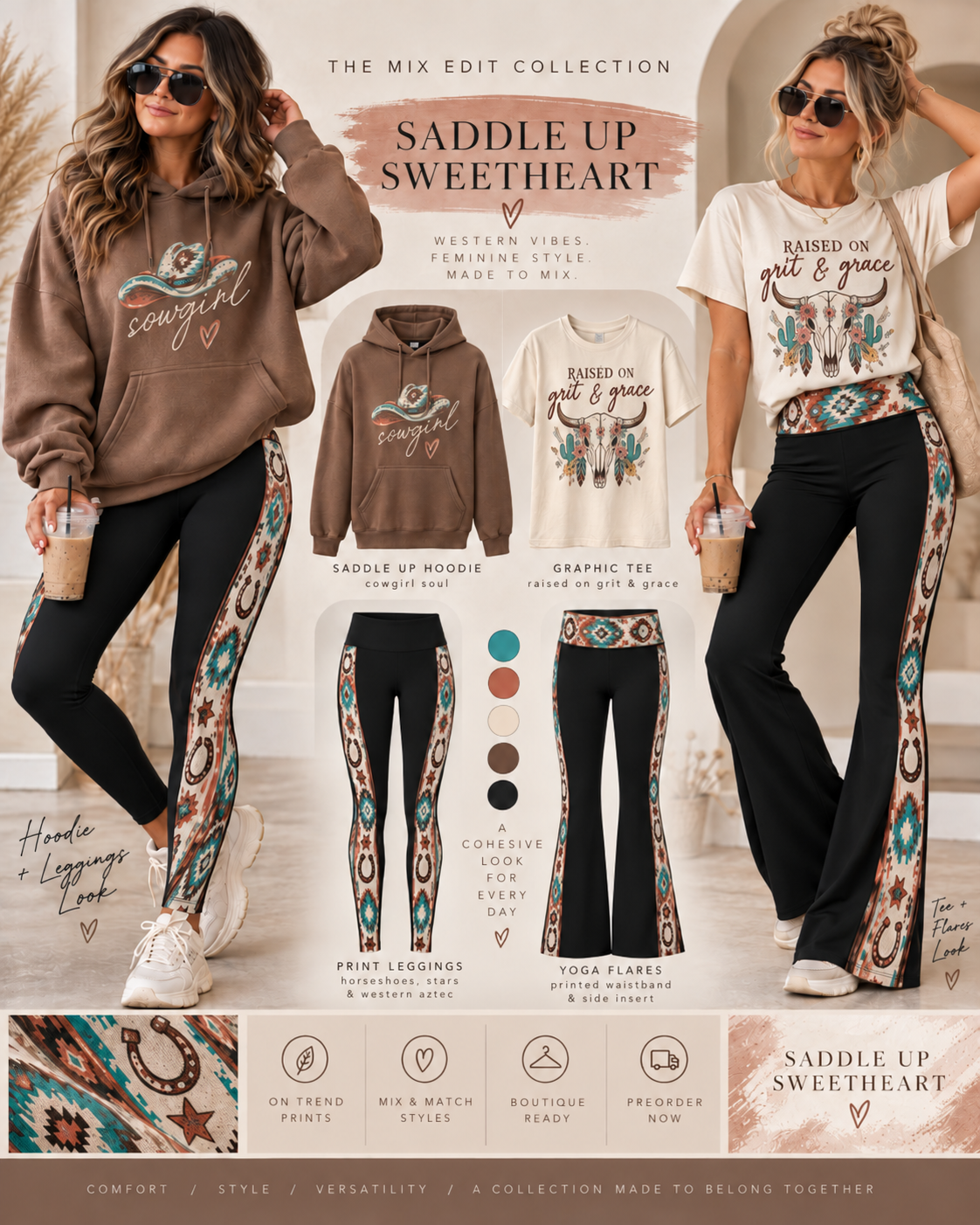SADDLE UP SWEETHEART-YOGA FLARES-MIX EDIT PREORDER CLOSING 10/30