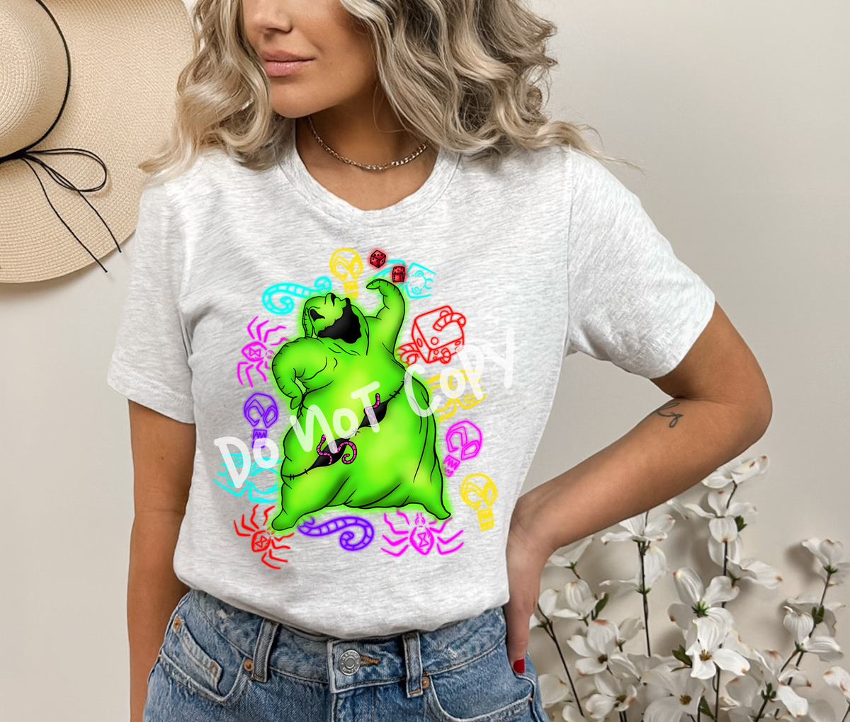 HALLOWEEEN PART 1 -NEON OOG-UNISEX TEE ADULTS/KIDS