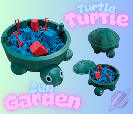 TURTLE SANDBOX ZEN GARDEN-3D PRINTED
