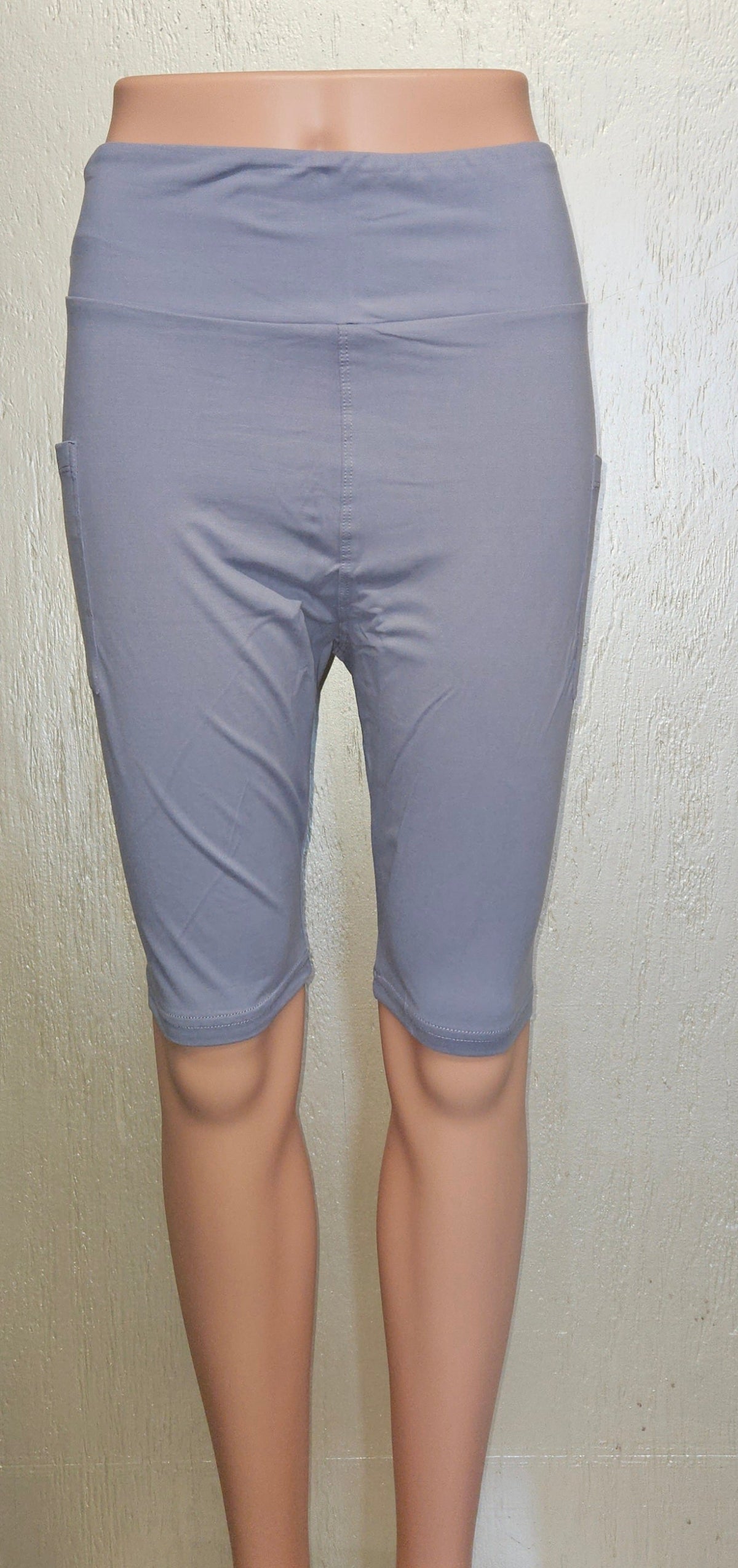 Light Purple capris and biker shorts with pockets