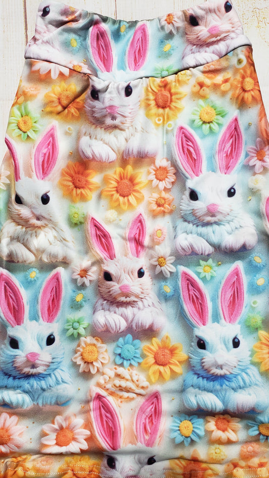 Crocheted Bunnies capris and skorts with pockets