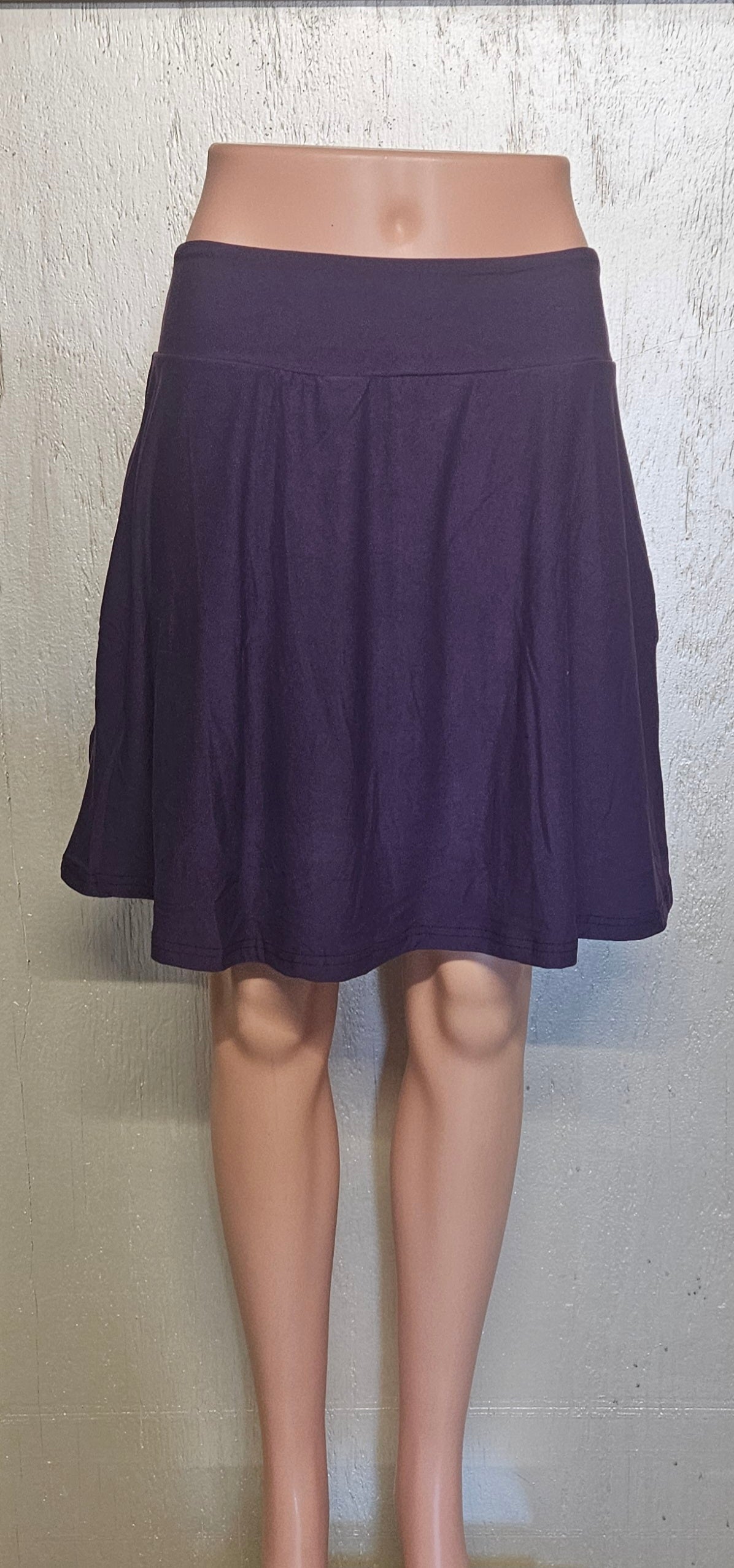 Brylah Purple Solid capris and leggings and biker Shorts with pockets