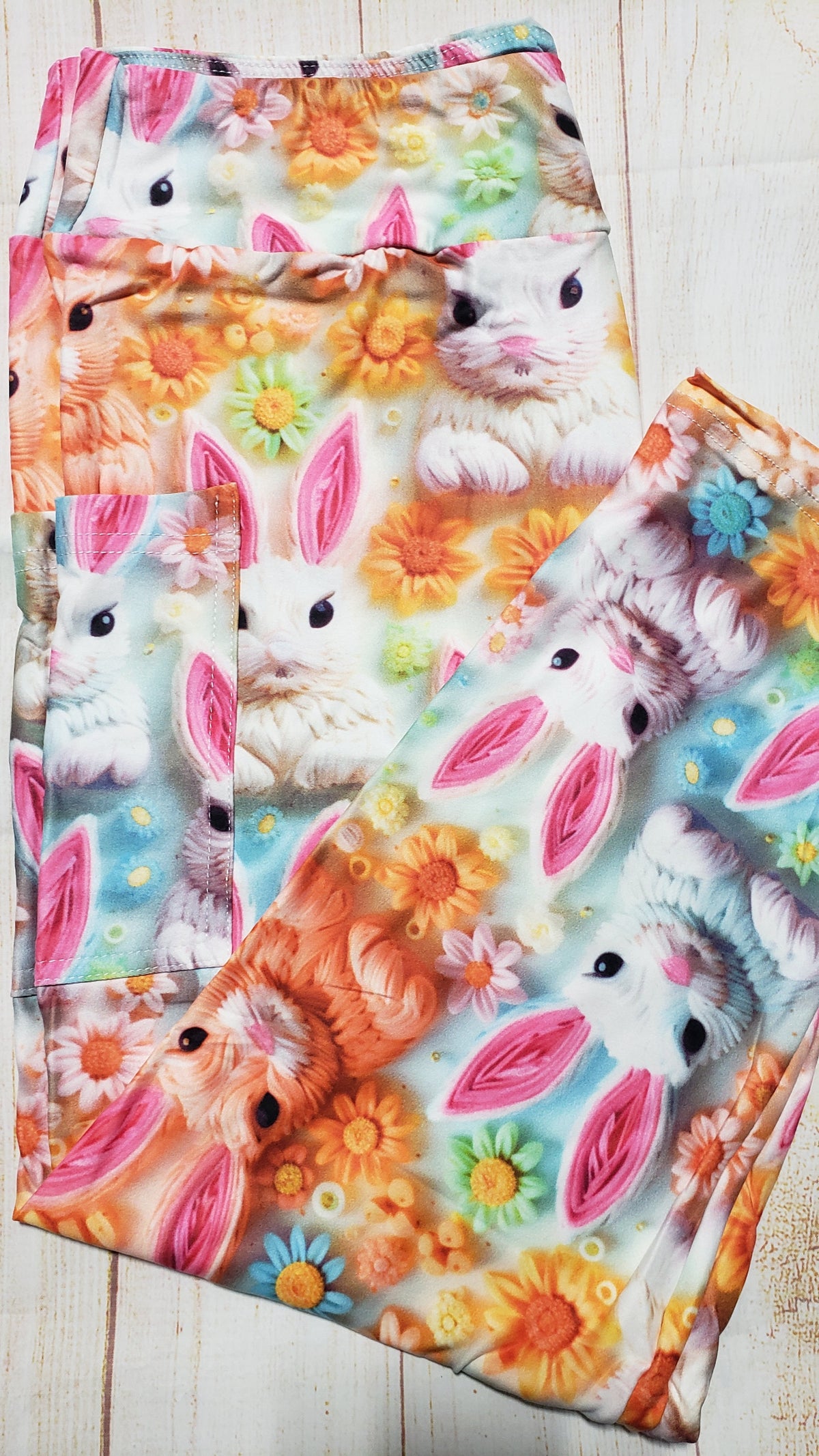 Crocheted Bunnies capris and skorts with pockets