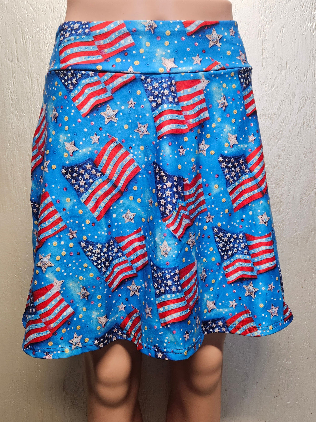 Glitter Flags capris with pockets