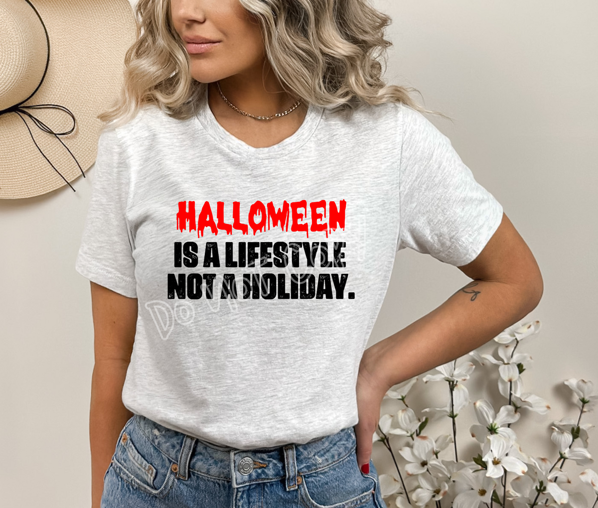 HALLOWEEN IS A LIFESTYLE -UNISEX TEE ADULTS/KIDS