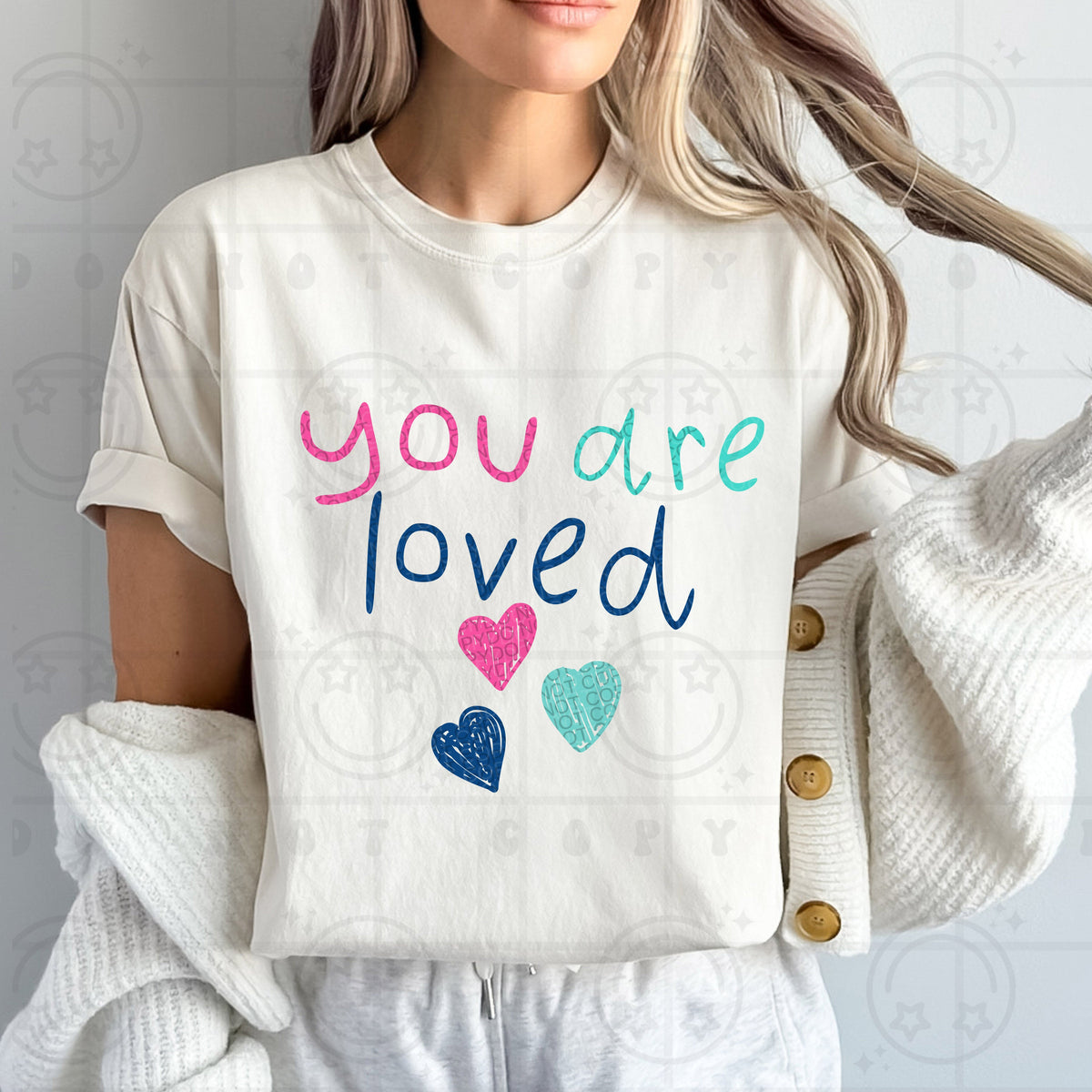 YOU ARE LOVED DOODLE TEE