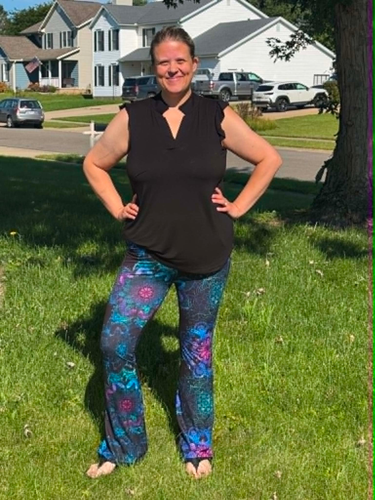 PURPLE INK FLARE-PATTERN WAIST FLARE-PREORDER CLOSING 10/7