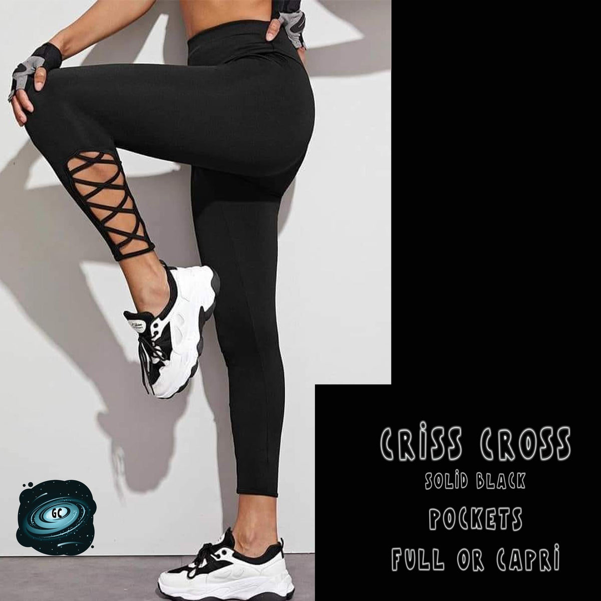 CRISS CROS RUN- SOLID BLACK