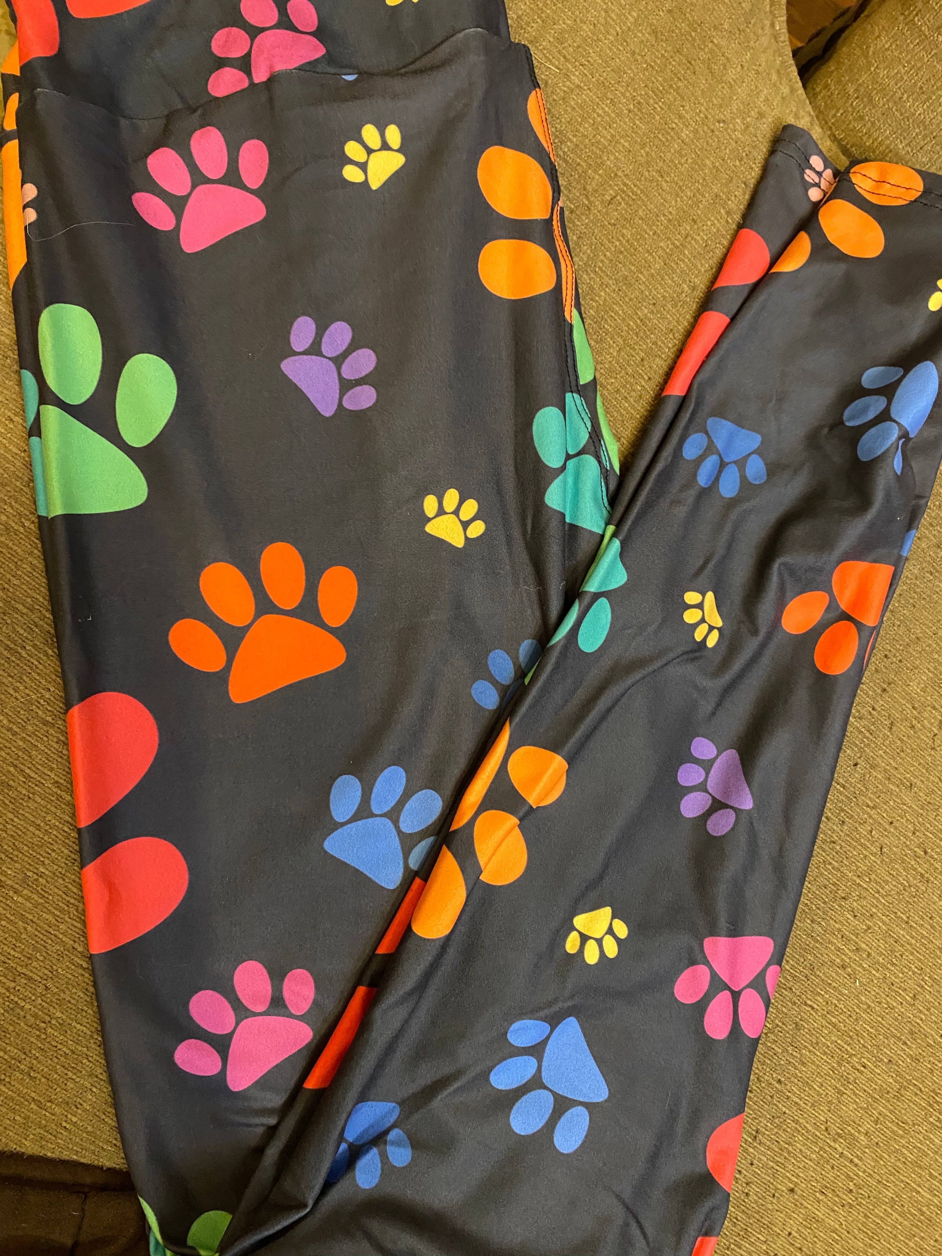 Bright paws tween leggings