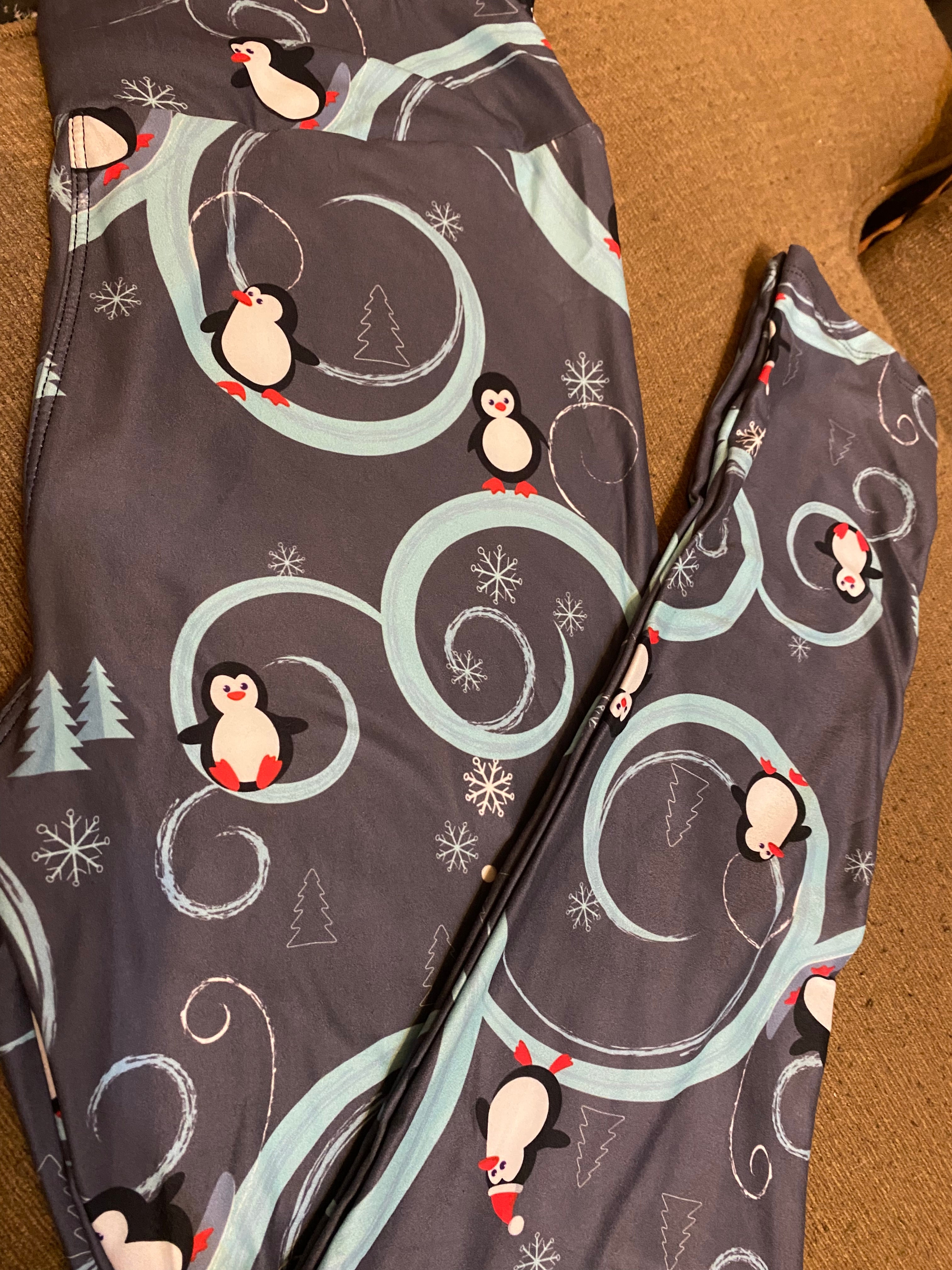 Winter penguins os leggings