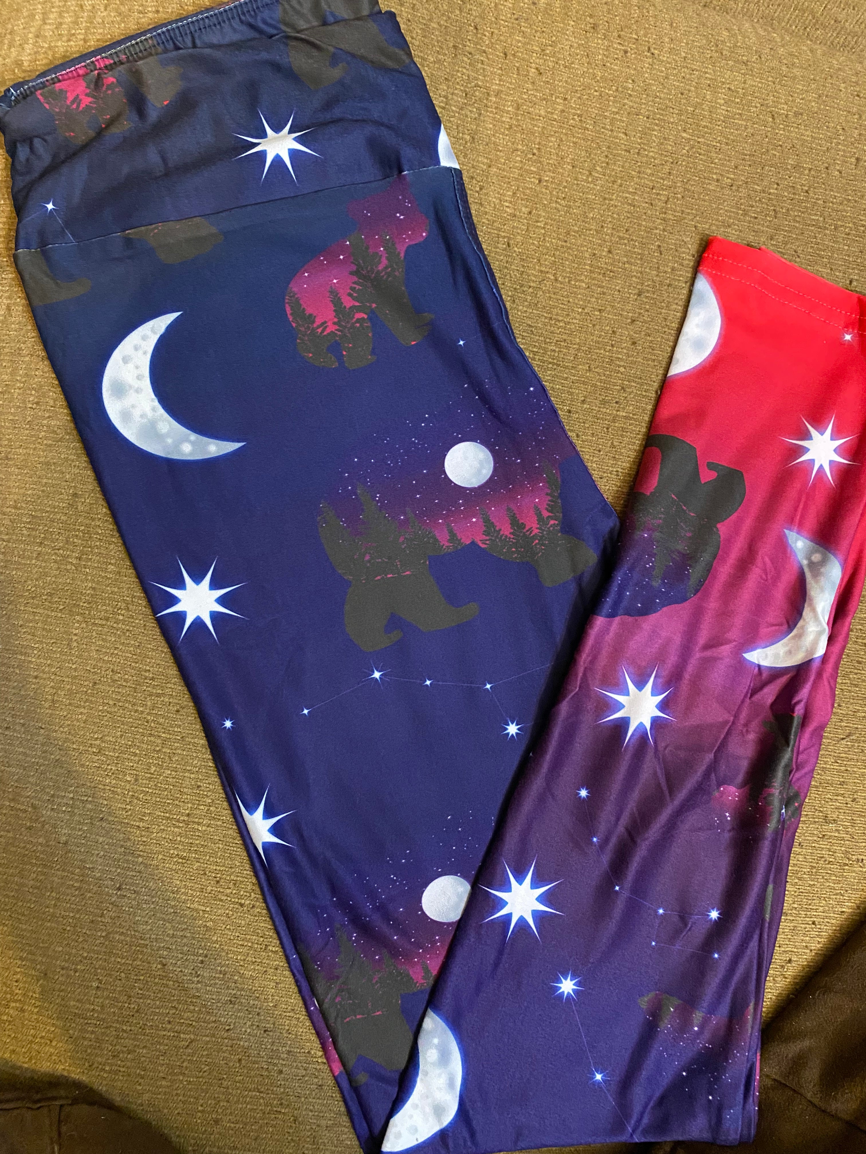 Night bear leggings