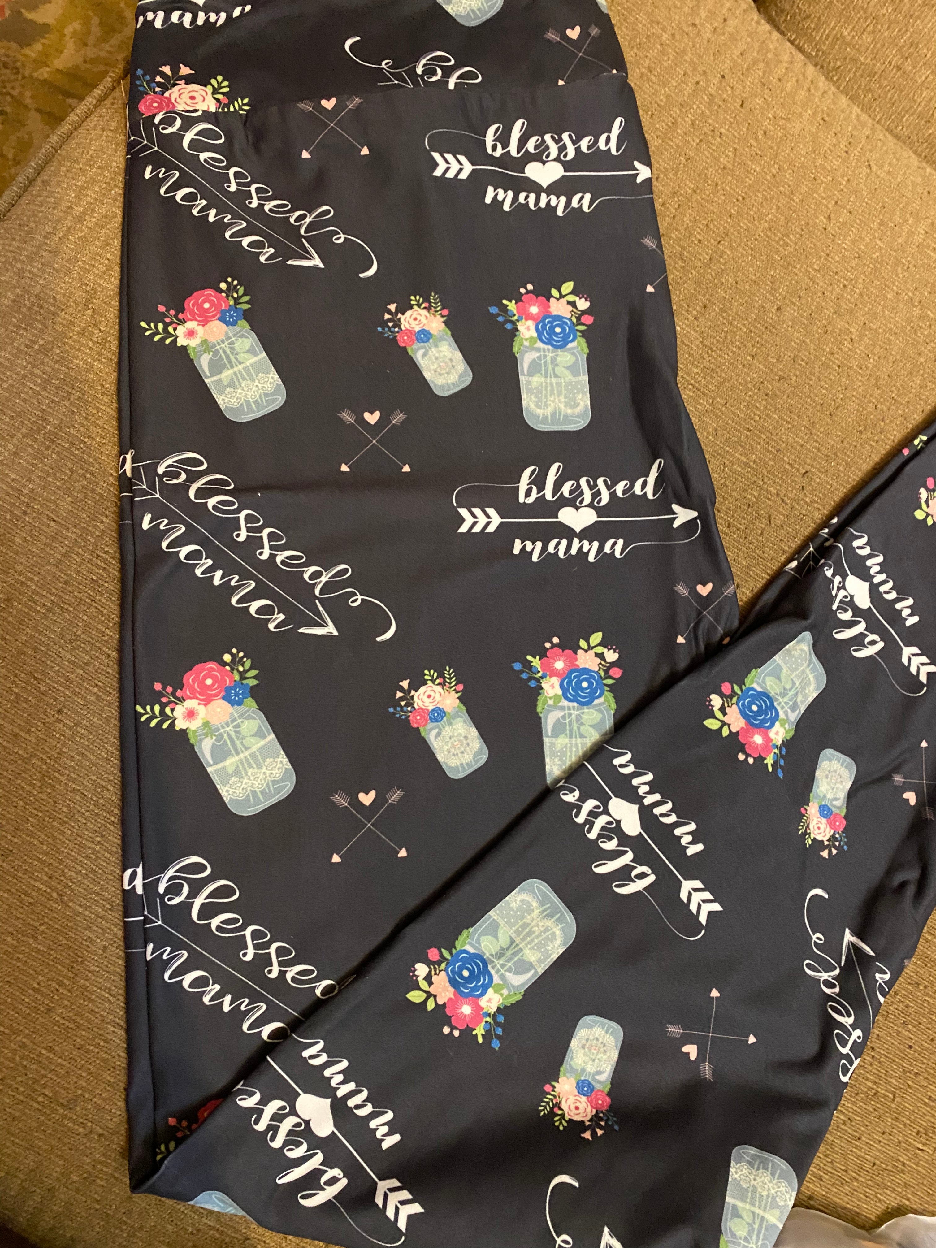 Blessed mama tc leggings