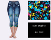 LEGGING JEAN RUN-PAINT SPLATTER (ACTIVE BACK POCKETS)