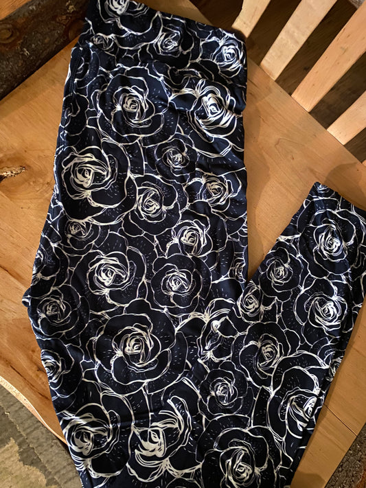 Outline roses tc leggings