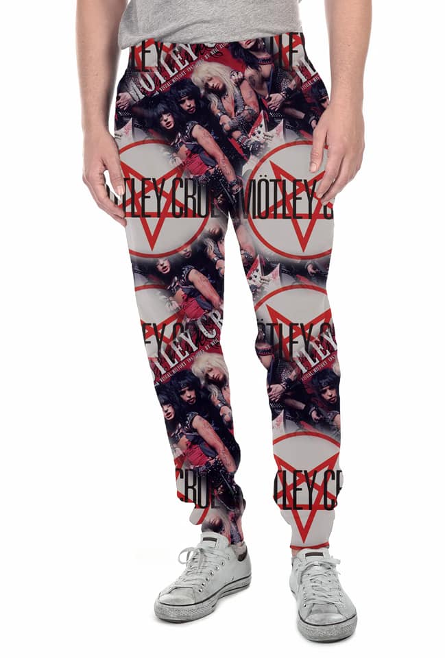 Motley Crue leggings, lounge pants, and joggers