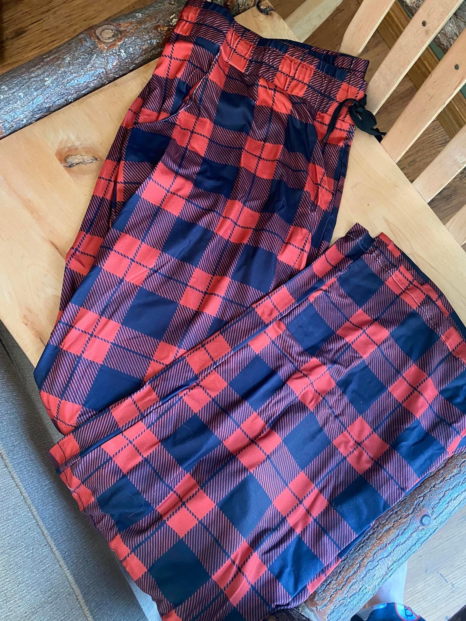 Buffalo plaid lounge pants l/xl