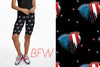 Red, White & Blue Paws Leggings, Capris, and Shorts