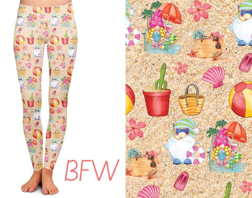 Beach Gnome leggings, capris and shorts with pockets