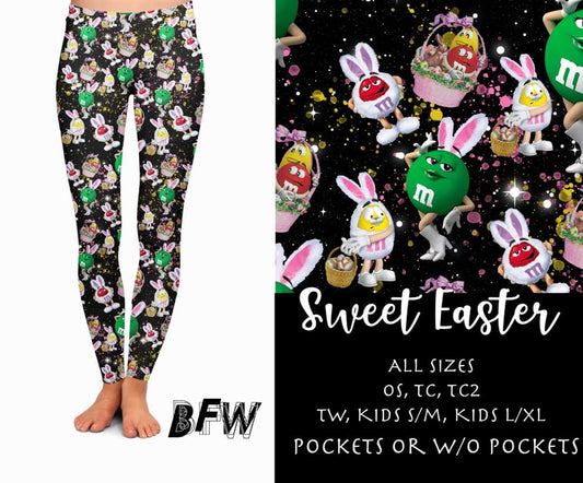 Sweet Easter leggings, capris, joggers and loungers with pockets