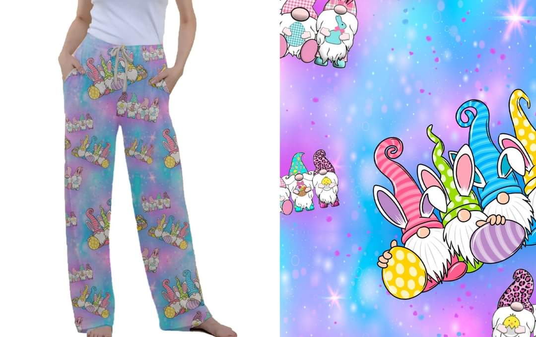 Eggscellent Gnome leggings, capris, joggers, and loungers with pockets