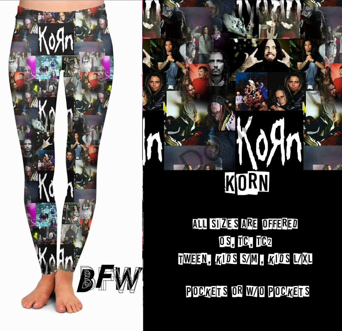 Korn leggings, Loungers, Joggers and 7" jogger shorts
